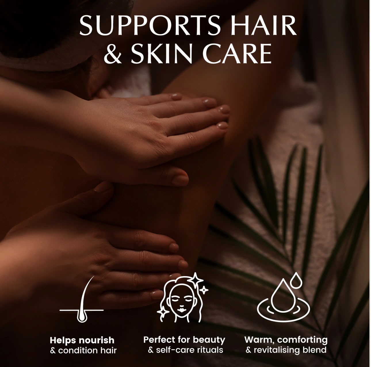Close-up massage scene, no product in frame