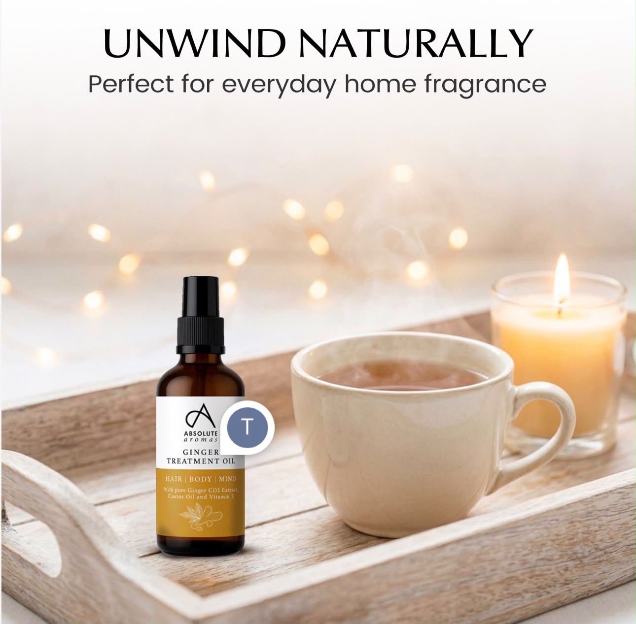 “Unwind Naturally” tray scene